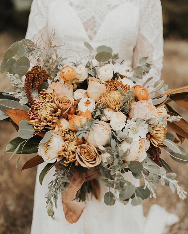 bouquet matrimonio in autunno